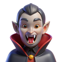 impressive dramatic rustic Vampire with fangs NO BACKGROUND with Transparent Background. impeccable png