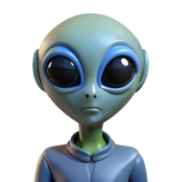 extraordinary avant-garde Alien with large head NO BACKGROUND with Transparent Background. gallery standard png
