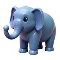 glorioso romântico surreal elefante com tronco elevado não fundo com transparente fundo. habilmente tiro png