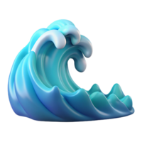 iconic rustic Ocean wave cropped NO BACKGROUND with Transparent Background. studio quality png
