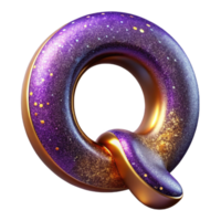 wonderful minimalist Condensed Letter Q Isolated Narrow Width high resolution png