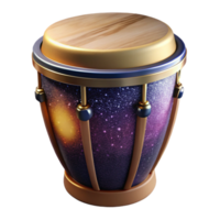 stunning rustic Conga Drums Isolated with Tall Shape and Afro-cuban Design original png