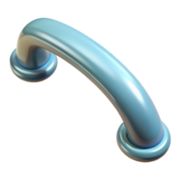 extraordinary calm futuristic Cabinet handle, NO BACKGROUND with Transparent Background. 8K png