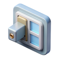 inspired art deco Window latch, NO BACKGROUND with Transparent Background. artisan png