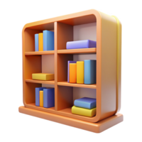 exquisite baroque Bookshelf, NO BACKGROUND with Transparent Background. gallery standard png