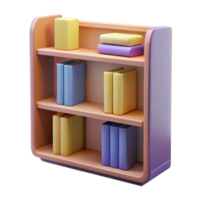 ethereal wonderful Bookshelf, NO BACKGROUND with Transparent Background. flawless png