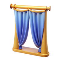 energetic gorgeous Curtain, NO BACKGROUND with Transparent Background. artisan png
