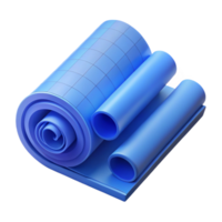 impressive quintessential Blueprints rolled up, NO BACKGROUND with Transparent Background. png