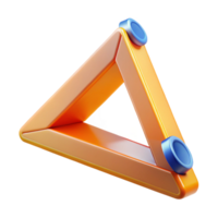 ethereal pristine Architect's triangle, NO BACKGROUND with Transparent Background. gallery standard png