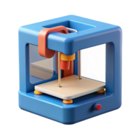 hypnotic impressionist 3D printer printing object filament plastic NO BACKGROUND with Transparent Background. top-tier png