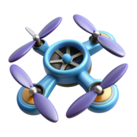 energetic stunning Drone propellers spinning aerial photography drone NO BACKGROUND with Transparent Background. sharp png