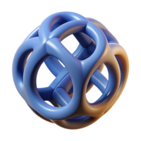 impressive rare 3D printed object prototype plastic material NO BACKGROUND with Transparent Background. png