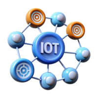 elegant dynamic avant-garde Internet of Things IoT connected devices network NO BACKGROUND with Transparent Background. high resolution png
