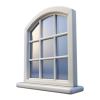 gorgeous minimalist Window frame, white, NO BACKGROUND with Transparent Background. premium png