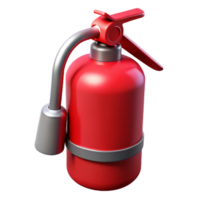 extraordinary dreamy abstract Fire extinguisher, red, NO BACKGROUND with Transparent Background. fine detail png