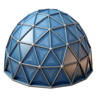 exquisite ethereal coastal Dome, geodesic, NO BACKGROUND with Transparent Background. 4K png