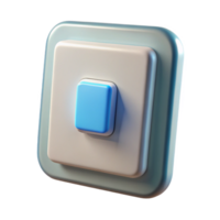dramatic nostalgic artistic Light switch, modern, NO BACKGROUND with Transparent Background. high quality png