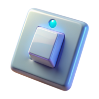 exceptional abstract Light switch, modern, NO BACKGROUND with Transparent Background. museum quality png