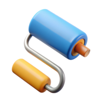 glorious distinguished Roller brush, NO BACKGROUND with Transparent Background. png