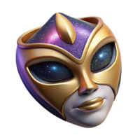 beautiful contemporary Cultural Mask Iconography Side View Isolated high resolution png