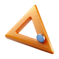 extraordinary ethereal nordic Architect's triangle, NO BACKGROUND with Transparent Background. sharp png