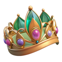 exquisite victorian An intricate elven tiara, adorned with sparkling gemstones. NO BACKGROUND with Transparent Background. studio quality png