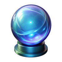 exemplary surreal A glowing crystal ball, swirling with mystical energy. NO BACKGROUND with Transparent Background. crisp png