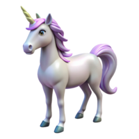 elegant remarkable A majestic unicorn, horn gleaming, head held high. NO BACKGROUND with Transparent Background. png