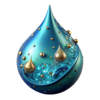 beautiful creative Cyan Water Droplet Splash Motion Graphic Cutout high quality png