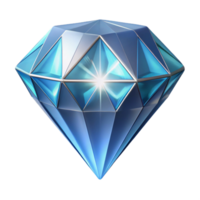 dramatic sumptuous A single, perfect diamond, sparkling brilliantly. NO BACKGROUND with Transparent Background. professional png