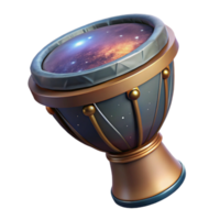extraordinary creative Darbuka Drum Isolated with Goblet-shaped Drum and Single Head professional png