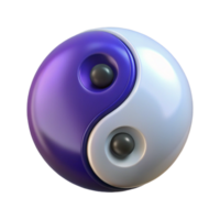 enchanting retro Yin and Yang symbol NO BACKGROUND with Transparent Background. premium png