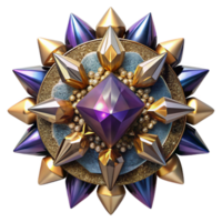 serene classic Dazzling Kaleidoscope Gemstone Design Cutout png