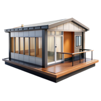 ethereal gorgeous Prefabricated modular home unit, NO BACKGROUND with Transparent Background. luxury png