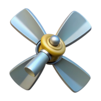 exceptional art deco Ceiling fan blade, NO BACKGROUND with Transparent Background. high resolution png