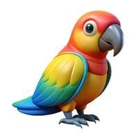 mesmerizing intense traditional Parrot, colorful feathers, perched, NO BACKGROUND with Transparent Background. flawless png