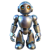 gorgeous mysterious rustic Robot, metallic, futuristic, NO BACKGROUND with Transparent Background. gallery standard png