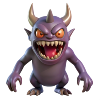 immaculate exceptional Monster, scary, menacing, NO BACKGROUND with Transparent Background. png