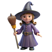 hypnotic abstract Witch, hat, broom, NO BACKGROUND with Transparent Background. refined png