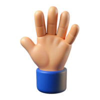 vibrant minimalist Hand, human, gesturing, NO BACKGROUND with Transparent Background. authentic png