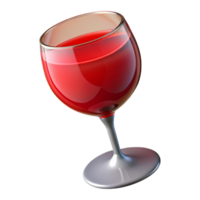 gorgeous remarkable Wine glass, red wine, filled, NO BACKGROUND with Transparent Background. png