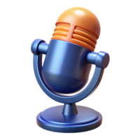 mesmerizing abstract Microphone, audio, recording, NO BACKGROUND with Transparent Background. professional png