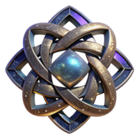 wonderful rustic Detailed Stained Glass Celtic Knot Transparent Background premium png