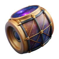 magnificent traditional Dholak Drum Isolated with Double-headed Barrel Drum detailed png