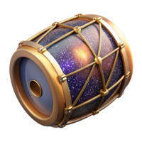 extraordinary rustic Dholak Drum Isolated with Double-headed Barrel Drum detailed png