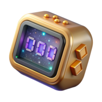 stunning traditional Digital Clock Displaying Binary Code Cutout png