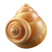 fascinating quintessential Perfect spiral seashell NO BACKGROUND with Transparent Background. png