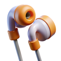 elegant rare Earbuds with different sized ear tips NO BACKGROUND with Transparent Background. png