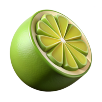 harmonious dazzling Single lime, cut in half. NO BACKGROUND with Transparent Background. gallery standard png