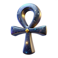 serene artistic Egyptian Ankh Iconography Isolated with Symbolic Meaning original png